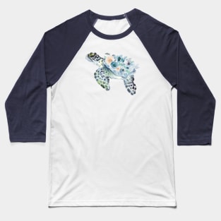 Floral Turtle Baseball T-Shirt